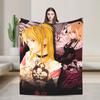 Light Yagami Misa Amane Flannel Blanket Winter Death-Notes Warm Soft Throw Blanket for Children Couch Chair Bedspread Sofa Bed