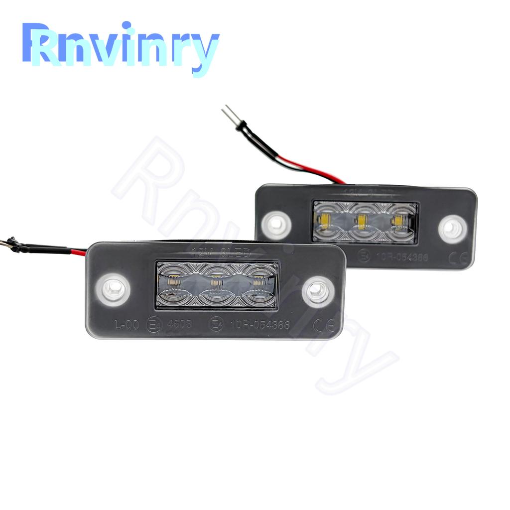 12V 6000K Xenon White Auto LED License Number Plate Light Lamp With Canbus For A8 3D 2002-2010