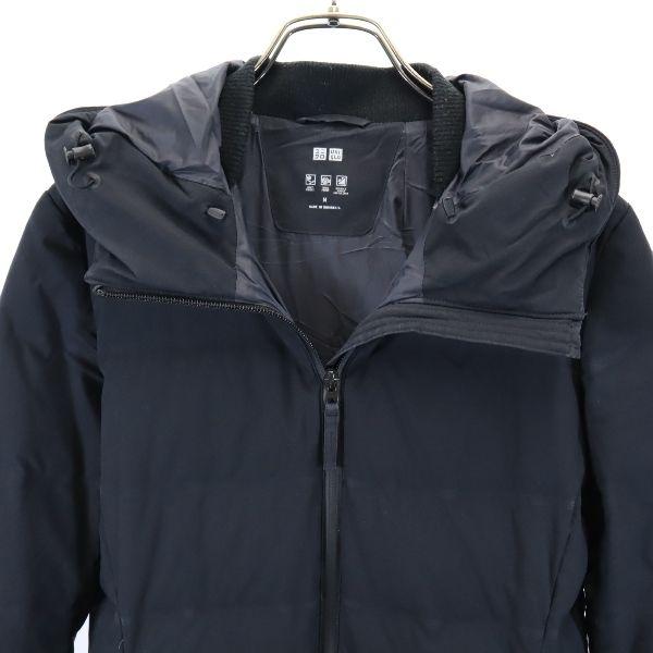 UNIQLO seamless down coat M Black series hood Women Used