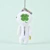 Four-Leaf Clover & Water Drop Orange Doll Pendant Keychain