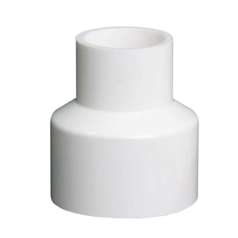 Acoplamiento Recto Reductor de PVC 1/2" a 3/4" Conector de Accesorio para Tubo de Plástico