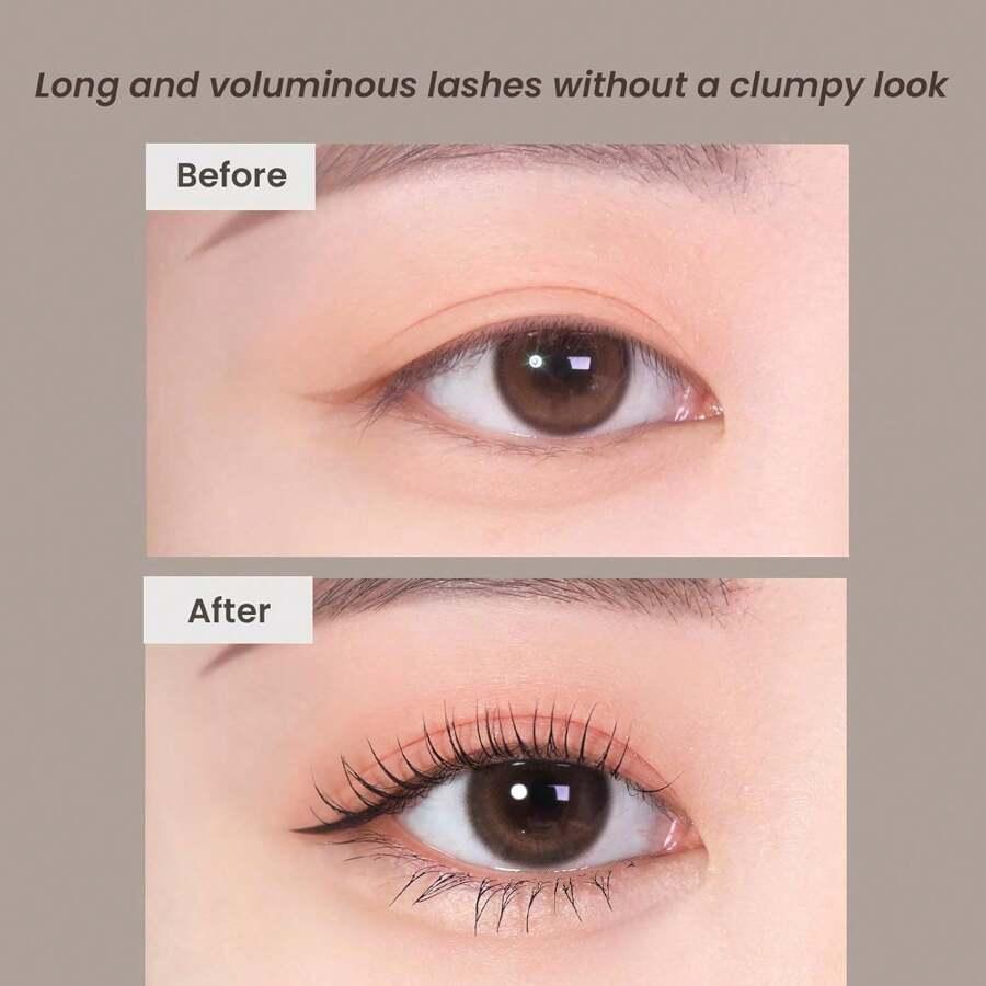 heimish Dailism Smudge Stop Mascara 9g , Curling & Lengthening, Long-Lasting, Waterproof, Smudge-Proof, Washable Cleansing Korean Mascara