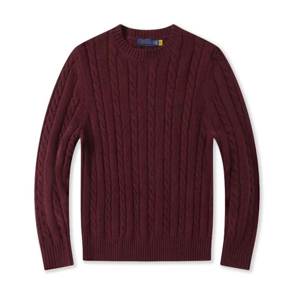 Pulover Tricotat Cald cu Gât Rotund BeatStreet Embroidery Fashion Bărbați și Femei Clasic Paul Fashion Jacquard Toamnă/Iarnă