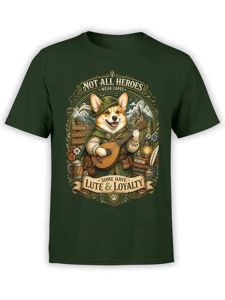 Lute Loyalty Corgi Dog TShirt Unisex S