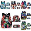 Dragon Ball Z Backpack Cartoon Oxford Fabric School Bag With Breathable Straps For Middle School Students