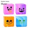 Gifts for Holiday Parties Halloween Squeeze Toy with Glitter & Light Up, Maltose Cube Sensory Fidget Colorful TPR Cubes Stress Relief, Slow