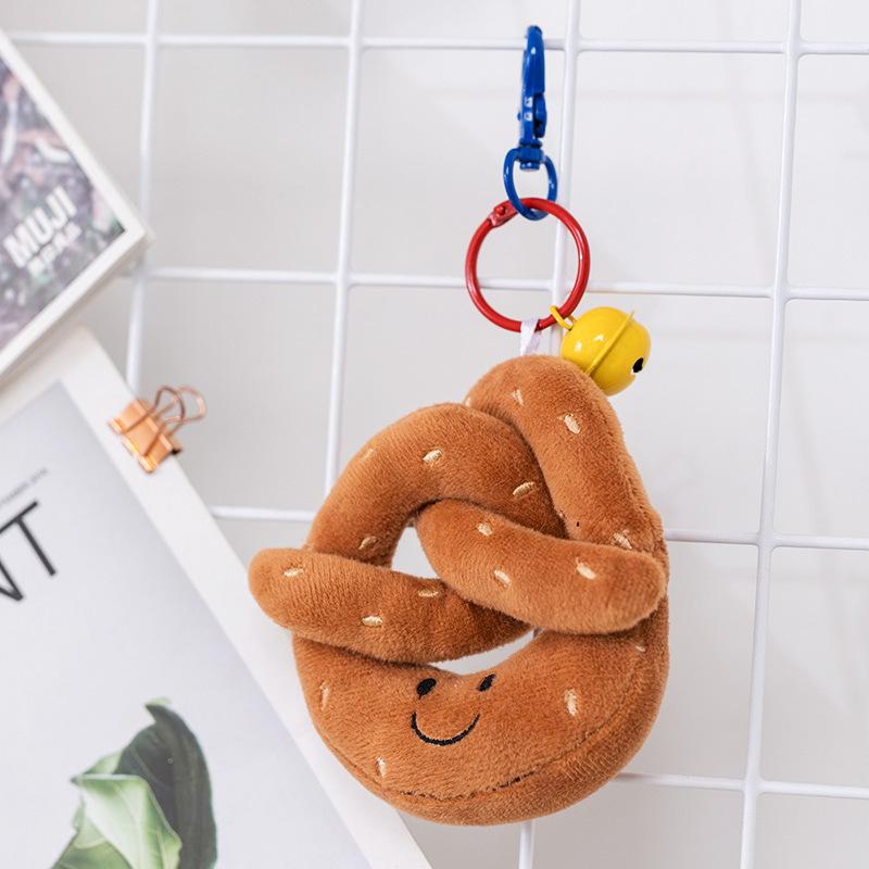 Simulated Cute Baguette Toast Burrito Fun Bread Series Plush Small Pendant Ornament Doll Bag Keychain