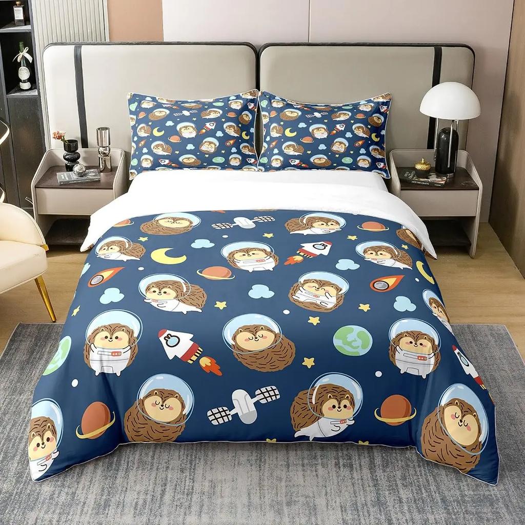 Comforter 2 S Astronaut Queen Size Outer Space Bedding Set 3Pcs For Kids Girls Adultscomforter Soft With