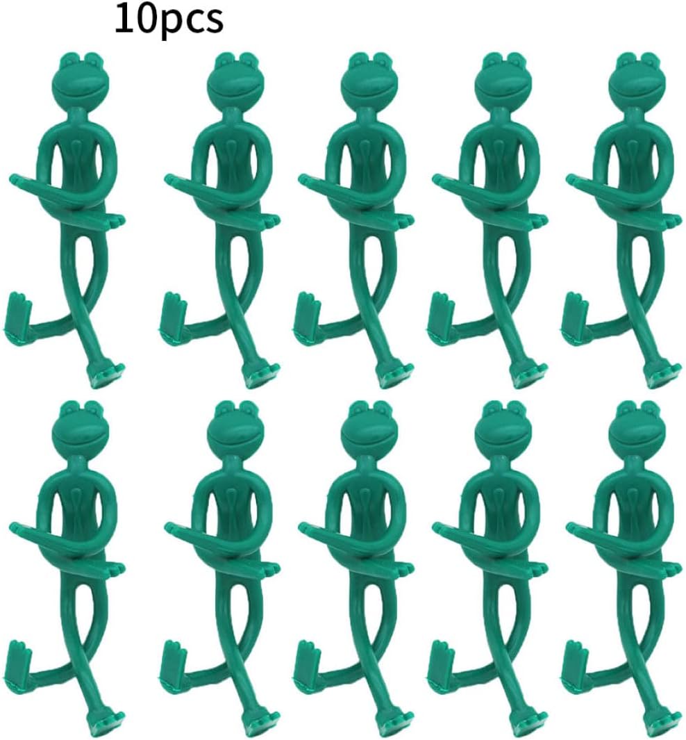 

10pcsGarden Plant Ties Plant Cable Ties Tree Decorative Ties Frog Type Bendable Garden Ties for PlantsSupport Gardening Supplies