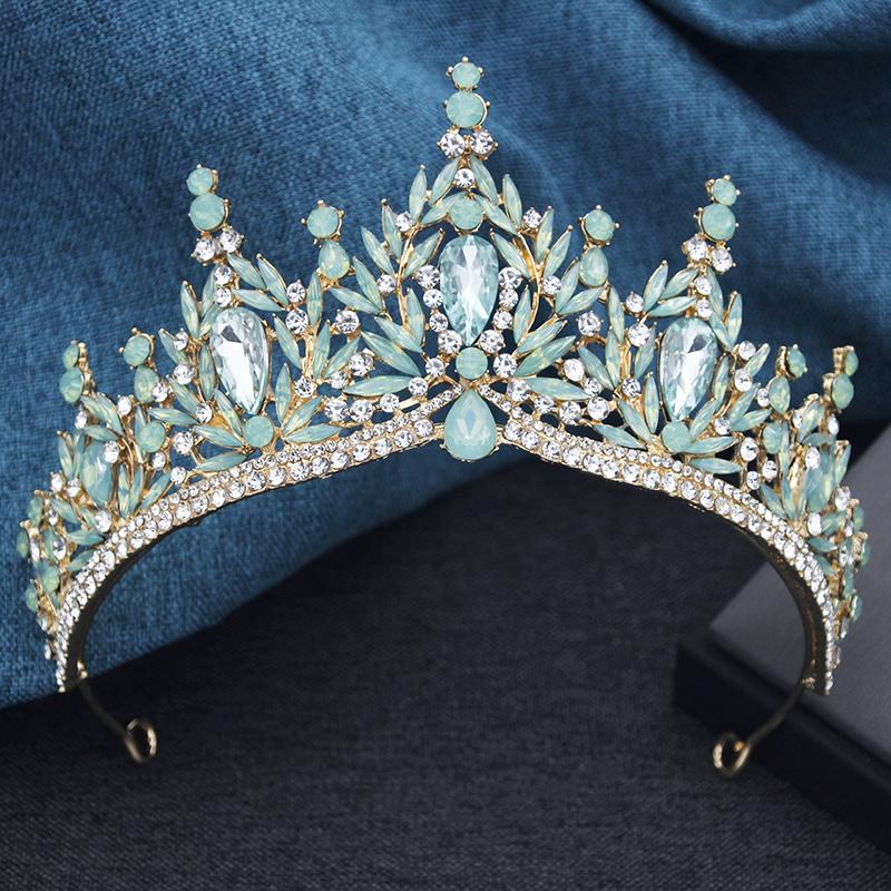 Baroque Bridal Crown Princess Girls Tiaras Birthday Hair Accessory Elegant Wedding Headwear for Brides Headbands