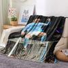 Erling Haaland Printed Flannel Blanket, soft throw for bedroom sofa, washable, fan merchandise, great gift.