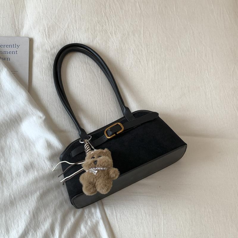 Leopard Print Underarm Bag Women's New Trendy Autumn and Winter Fashion Simple Shoulder Bag High-value Casual Baguette Bag