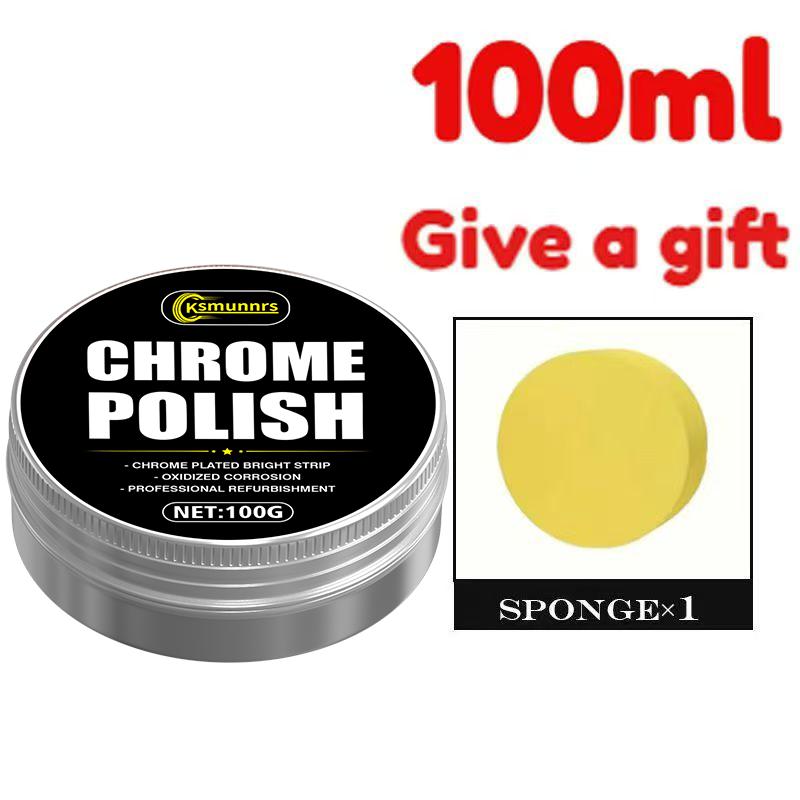 

100g Chrome Repair & Maintenance Paste for Car Door Handles, Window Trims and Emblems, Polishing & Refurbishing, Easy to Use