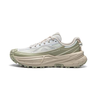 Li Ning Outdoor CF Tracing Xichang 2SE Pantofi de drumeție cu profil redus pentru femei Culoare Șampanie Alb Verde Frunză de Salvie AHTW070-2