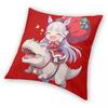 Gold Ship Christmas Pillowcase Double-sided Printing Cushion Cover Decorative Uma Musume Anime Throw Pillow Case Cover