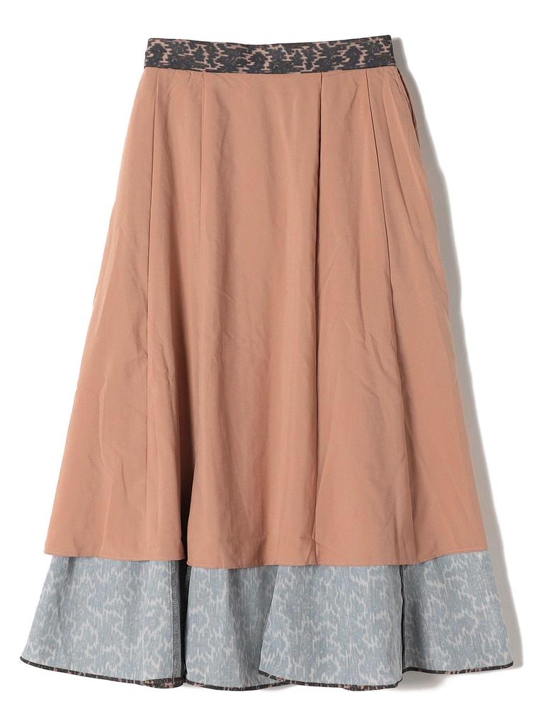 Ships Colors MULHOUSE Machine Washable Leopard Print Flared Skirt, Women's, Brown, Size S, 223250015