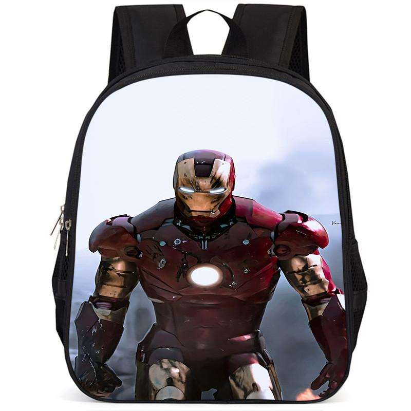 Stylowy plecak dla dzieci Iron Man 15 cali, duża pojemność, lekki, wykonany z tkaniny Oxford