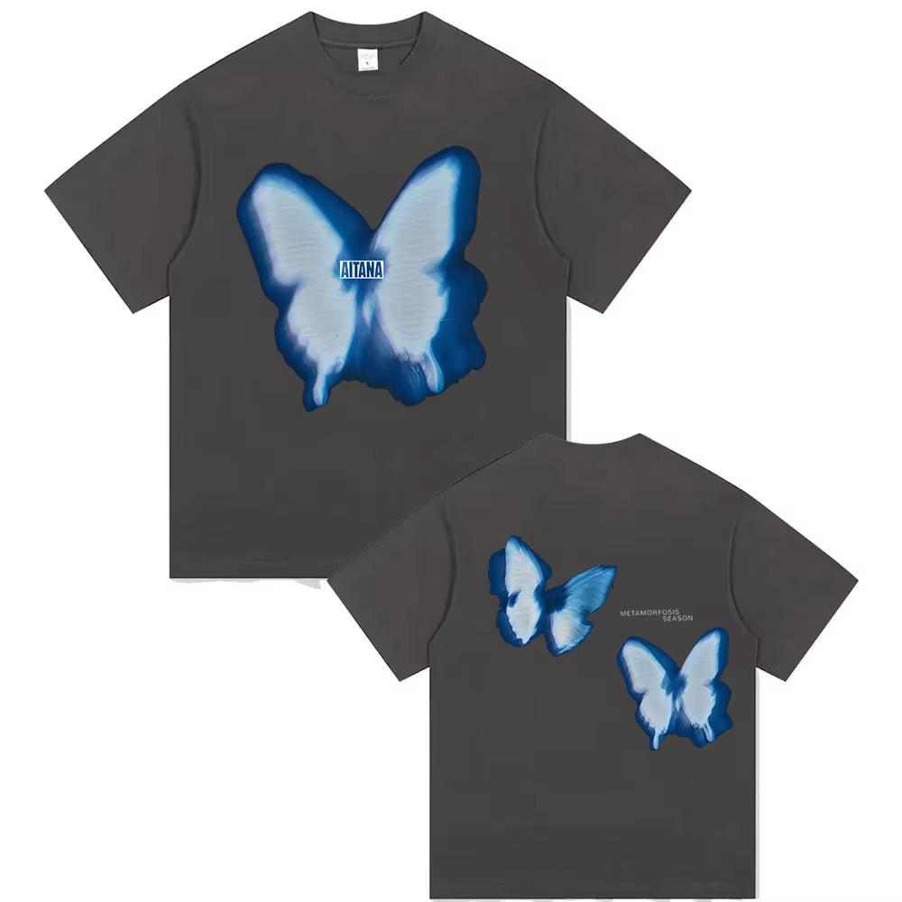 Zpěvačka Aitana Metamorfosis Album Tour Potisk Tričko Pánské Dámské Letní Móda Bavlněná Krátký Rukáv Trička Fanoušci Streetwear