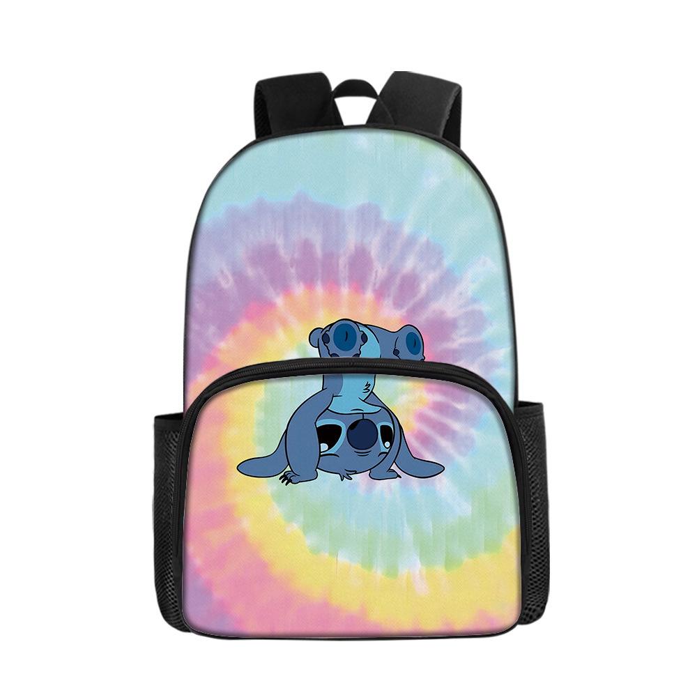 School Bag Stitc Backpack Backpack Oxford Cloth Double Layer Backpack School Bag Backpack (double zipper)