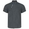 Unisex Stand Collar Chef Jacket for Restaurant Kitchen Uniforms Bakery Staff Durable Work Attire
