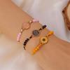 Vintage Sunflower Couple Bracelet For Women And Men Hand Woven Chain Daisies Charm Lucky Friendship Fashion Jewelry