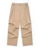 FALLETT Wide Parachute Pants Beige