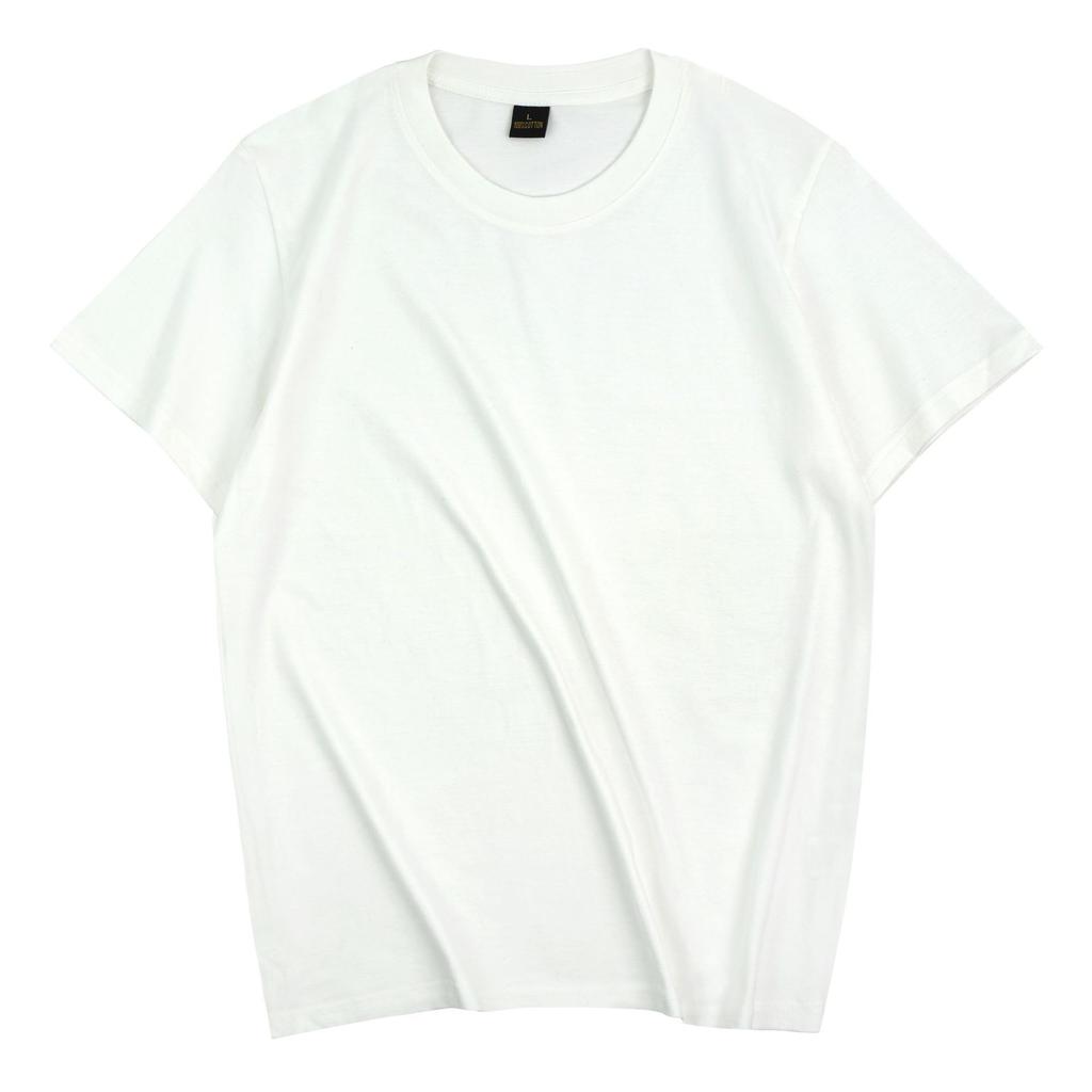 Męski i damski t-shirt z krótkim rękawem bawełniany z okrągłym dekoltem wygodny i oddychający ile dużych rozmiarów