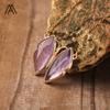 Elegant Gold-Plated Crystal Butterfly Necklace Exquisite Women's Jewelry for Parties Weddings Featuring Moonstone Labradorite