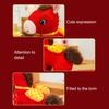Horse Doll with Letter Print Good Luck in Year of The Horse Chinese Style PP Cotton Filling Zodiac Plush Pony Figurine