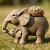 Light Weight Durability Resins Elephant Flower Pot Decorative Elephant Planter for Indoor Outdoor Decorative Use