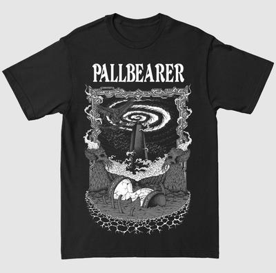 Vtg PALLBEARER Band Silberne Flügel Schwerer Baumwolle Schwarz Volle Größe T-Shirt BL222 Unisex T-Shirt
