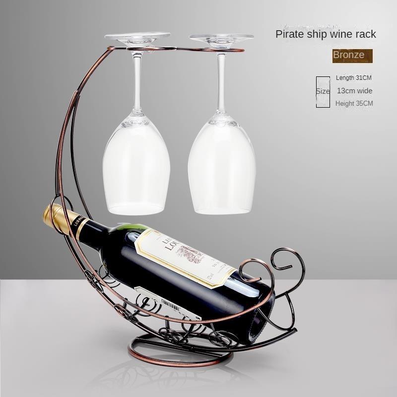 Soporte para copas de vino para el hogar Gabinete para vinos Decoración para estantes para vinos Decoración para vinos Estante para botellas de vino al revés Estante para vinos ligero y moderno
