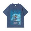 275 GSM Washed T-shirts 100% Cotton Yu-Gi-Oh V6 Seto Kaiba Print Unisex Heavy Cotton T Shirt