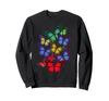 Butterfly Colorful Rainbow Butterfly Sweatshirt for and Girls Men, Women, Boys,