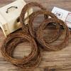 Natural Wreath 25/30cm Diameter Retro Christmas Rattan Wreath Rings Braided Wreath DIY Hand-Woven Grapevine Vines Wreaths Crafts