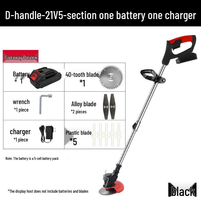 Compact Handheld High-Power Folding Lawn Mower with Cross-Border Lithium Battery