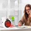 Portable Mini Electric Heater Instant Heater Low Power Fan Thermostat Adjustable Thermostat, Rotatable Adapter Home Office Electric Heater