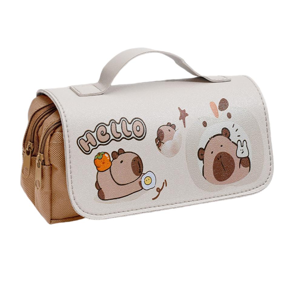 Piggy Rabbit Stationery Bag Large Capacity Cartoon Panda Pencil Case  Students Office