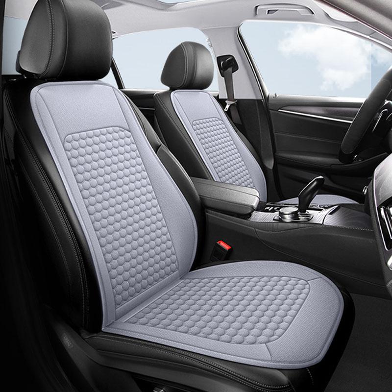Hexagon Embossed Car Seat Cushion - Easy Installation (No Ties Needed), Breathable & Durable for All Seasons, Universal Fit
