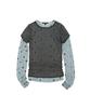 Mihebeu Star Layered Long Sleeve Set Sky Blue Gray