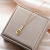 Sport Tennis Racket Pendant Women's Necklaces 2026 Stainless Steel Trendy Jewelry Gold Color Tennis Ball Necklaces Birthday Gift