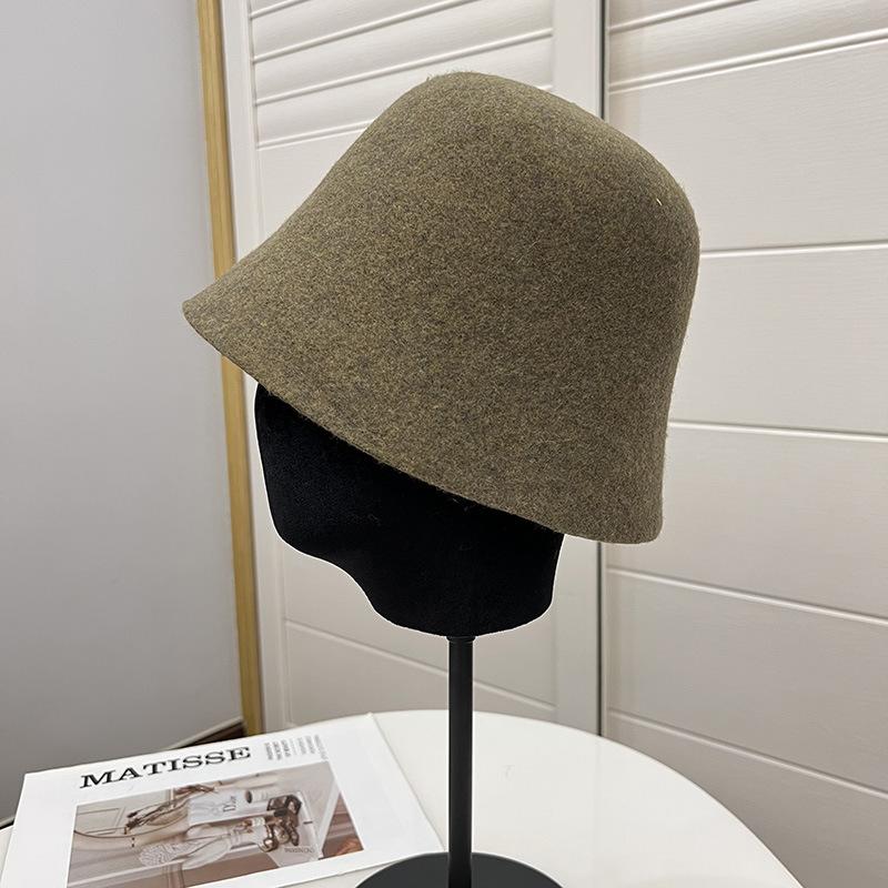 

80% шерсть австралийского мериноса женские осенне-зимние литературные складные модные теплые панамы M（56-58cm）