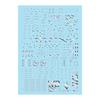 Silver Plated!! Water Transfer Decal for Detail Improvement for PGU 1/60 RX-78-2 [parallel Import Goods]