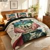 Spy Family Pattern Bedding Quilt Set Quilt Cover Pillowcase Home Birthday Gift(1 * duvet cover + 2 * pillowcase, without core)