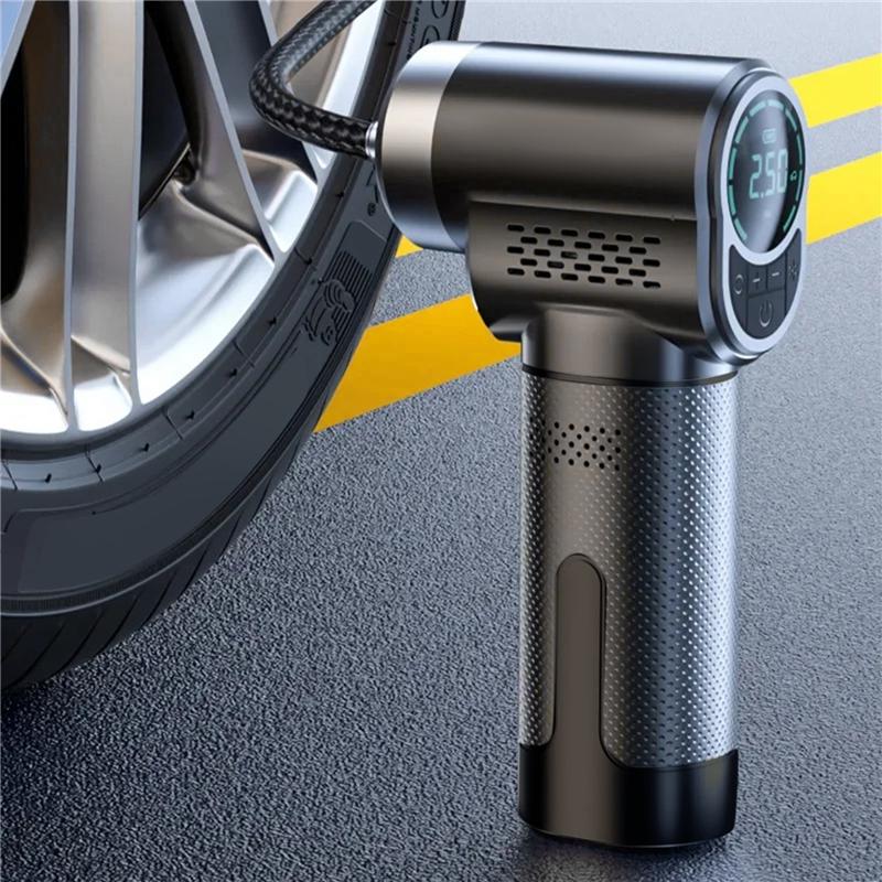 2025 Trend EAFC Portable Air Compressor Wireless Or Wired Inflatable Pump Portable Digital Tire Inflator For Car, Bicycle, Balls