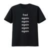 Koszulka Fred Again Merch Koncert Festiwal Graficzna Wygodna Oddychająca Casualowa Damska 2026 T
