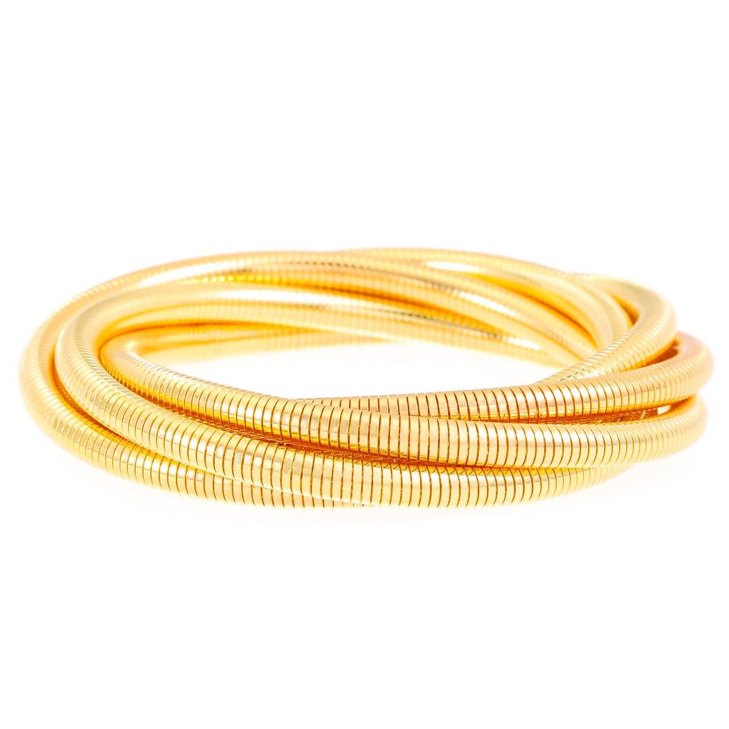 Retro Multi-Layer Elastic Wrap Bracelet with Anti-Knot Design