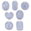 Silicone Casting Mold Christmas Listing Pendant Molds Ornament Mould Accessory Resin Epoxy Moulds DIY Craft Making Tool