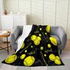 Contemporary Swirl Ring Line Art Pattern Comfortable Fleece Blanket Fit Living Room Bed Office All-match Simple Household Decor