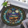 Automotive Glass Art Round Area Rug Under Office Chairs Bedroom Living Room Home Decor